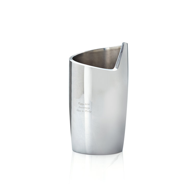 Nambe Spiral Wine Chiller 8.5 In