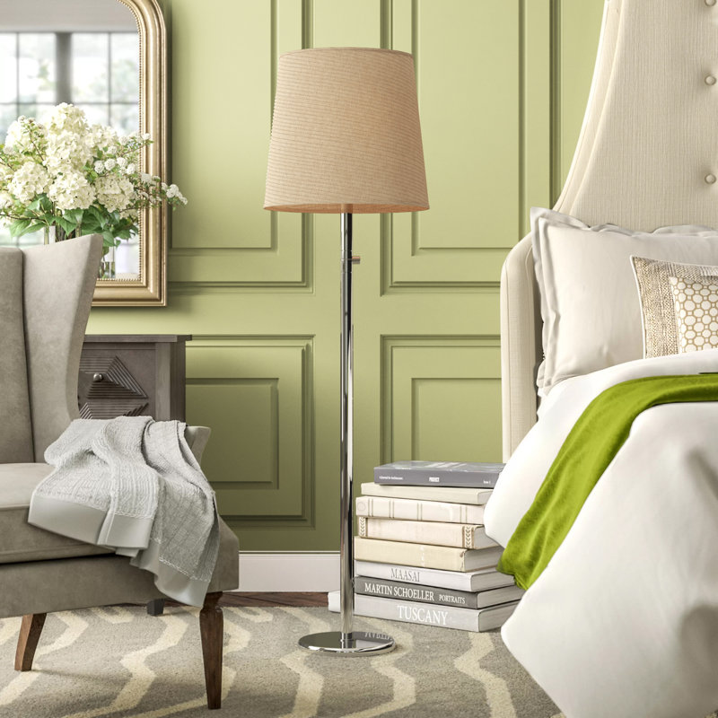 Buster Chica Floor Lamp, Polished Nickel, Fondine