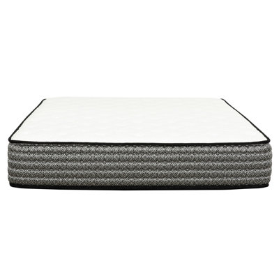 Matelas hybride 12 po, mousse viscoélastique imprégnée de gel et matelas à ressorts ensachés, technologie de refroidissement, transfert à faible mouvement