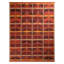 Scandinavian Hand Knotted Wool Geometric Area Rug-1152572217