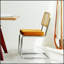 Ensemble de deux chaises de salle à manger rembourrées en velours et en rotin, avec des pieds chromés et un design moderne Mid-Century, idéal pour divers espaces intérieurs-651838458