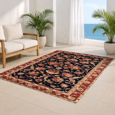 Tapis d'intérieur et d'extérieur brun Persian