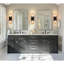 Inse Modern Rounded Rectangle Bathroom Vanity Mirror | Stainless Steel Frame-751417636-797647656