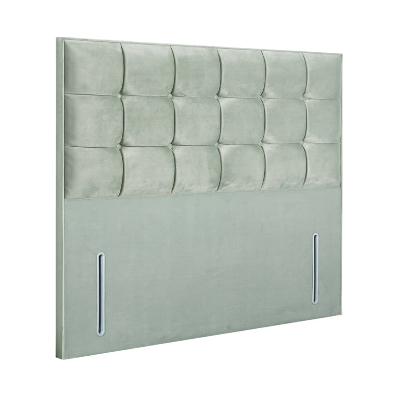 Upholstered Headboard, Small Double (4'), Sage, Velvet