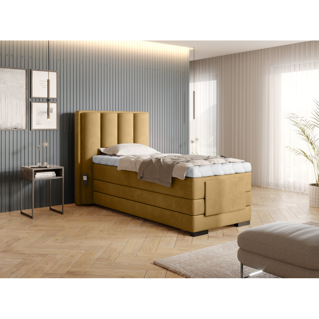 Elektrisch verstellbares Boxspringbett Arsdale mit Topper