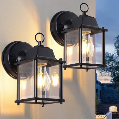 Matte Black 11.5cm H Outdoor Sconce
