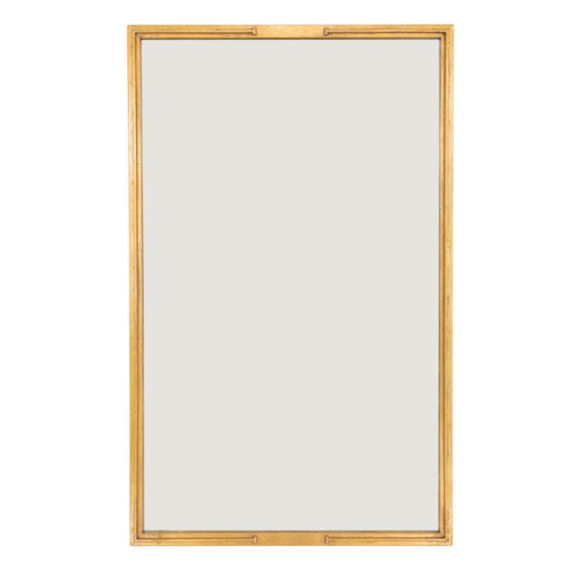 Tiffany Flat Metal Wall Mirror, Gold Leaf