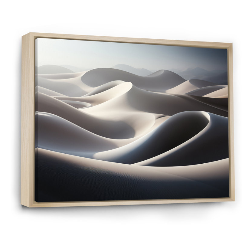 «Beach Photo Dune Dreams X», reproduction sur toile, H 12 po x l 20 po x P 1 po, Cadre naturel flottant