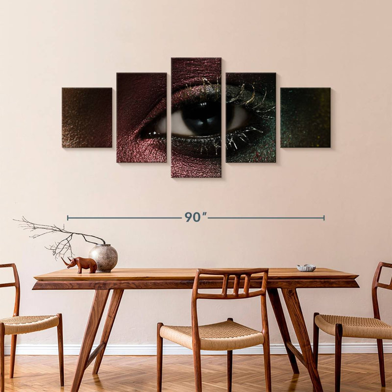 Dramatic Eye Makeup, 42" H x 92" W