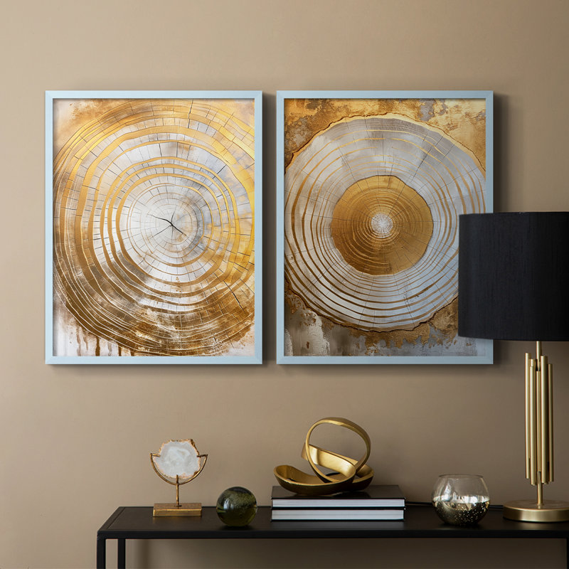 ABSTRACT Series CCXIV - reproduction encadrée de qualité supérieure - prête à être accrochée - aucun clou requis - aucun clou requis