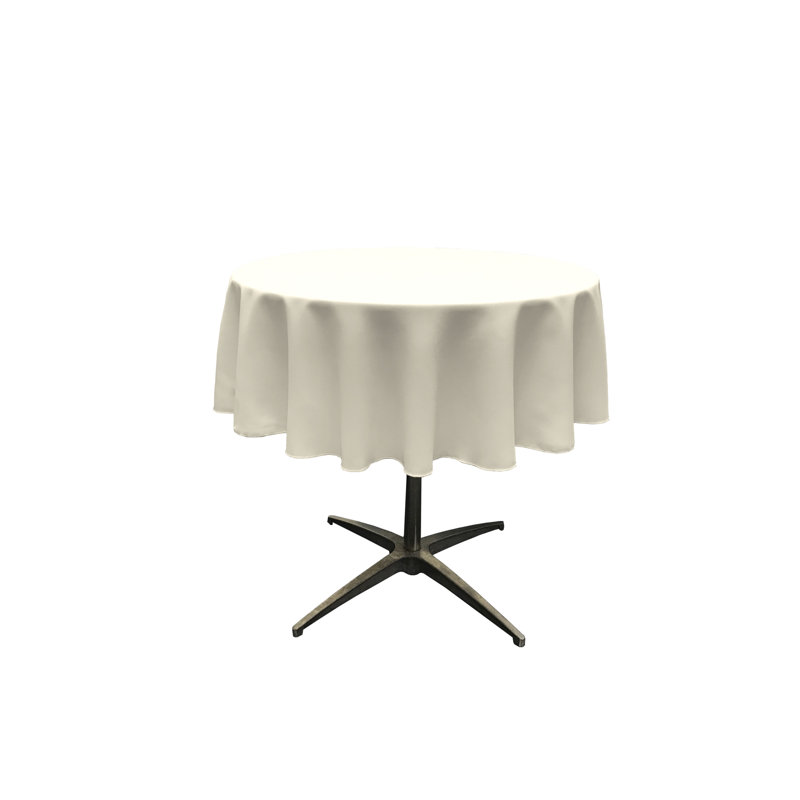 Nappe unie de couleur unie - Basics by Wayfair ™, Ivoire, Rond de 58 po