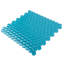 Penny 1 " X 1 " Straight Edge Glass Mosaic Sheet Wall & Floor Tile-1946859297