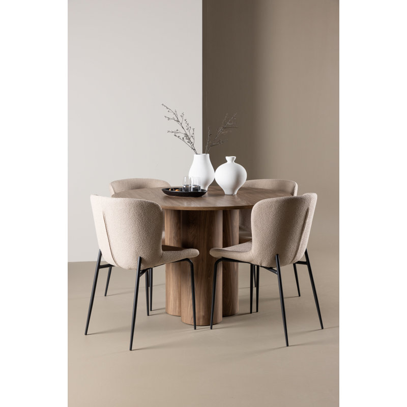 Waltham 4 - Person Dining Set, Brown