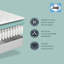 Sealy 28cm Hamilton Pocket Sprung Mattress - Medium-71664697