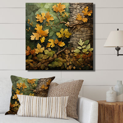 Green Oak Tree Whispers of History IV - Print on Canvas -  Red Barrel Studio®, 9F75B6E0B7A8483C878A6984F14E1480