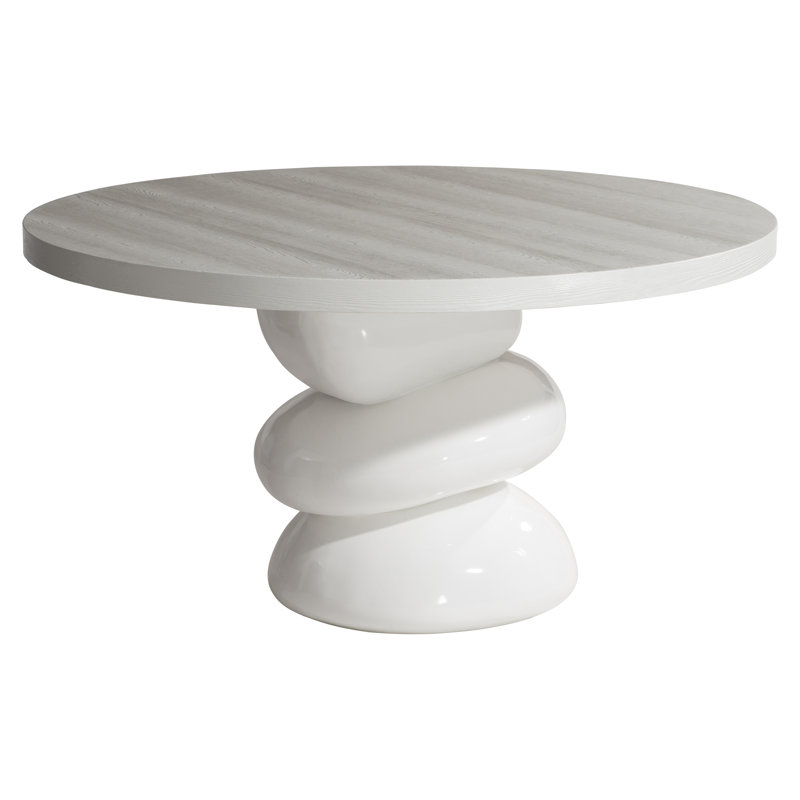 Navar Round Pine Wood Dining Table