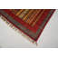 Aryana Wool Striped Area Rug in Red