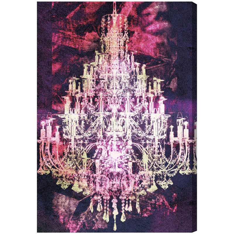 Montecarlo Crystal Pink - impression sur toile, H 45 po x l 30 po