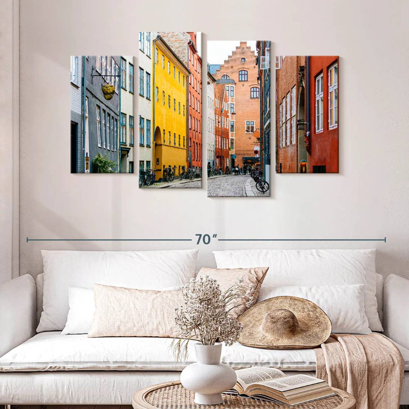Sirci Street à Copenhague, H 32 po x l 52 po