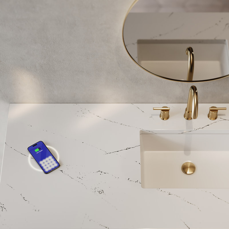 Brittany 60'' W Single Vanity, Ethereal Noctis, Black Onyx