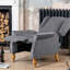 Airell 70cm Wide Velvet Wing Chair Recliner-1456737328