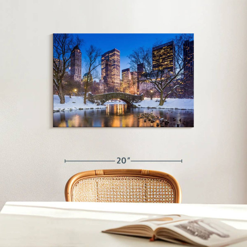 Ravi Snowy Central Park, 16" H x 24" W