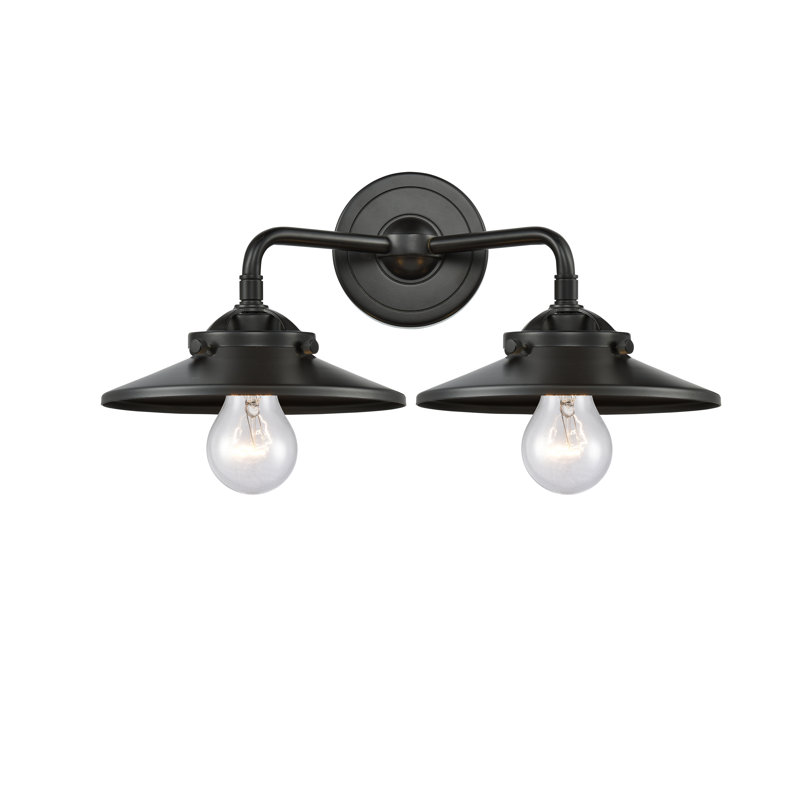 Éclairage pour salle de bain 2 lumières Gault, Incandescent, Bronze huilé, Bronze huilé