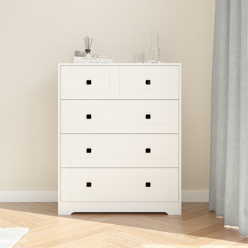 Commode à 5 tiroirs avec porte de ferme