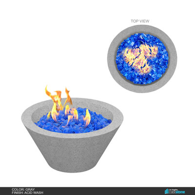 Round Concrete Natural Gas Smokeless Fire Pit