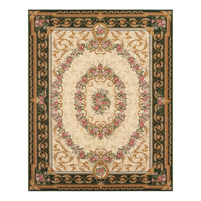 Indoor/Outdoor Traditional Area Rug, Rectangle 7'10" x 10'