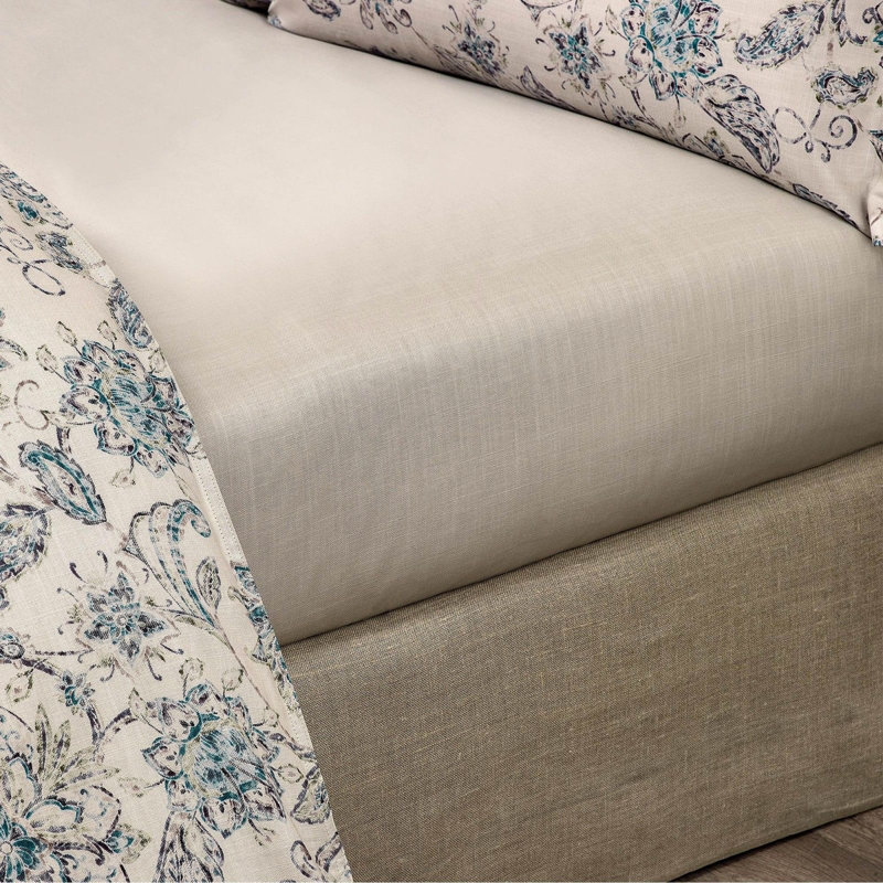 Madeleine Sateen Flat Sheet, Queen Flat Sheet, Floral 1