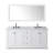 Avery 72'' Double Bathroom Vanity with Top with Mirror-98262356-97875698