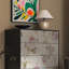 French Vintage 5-Drawer Solid Wood Storage Cabinet