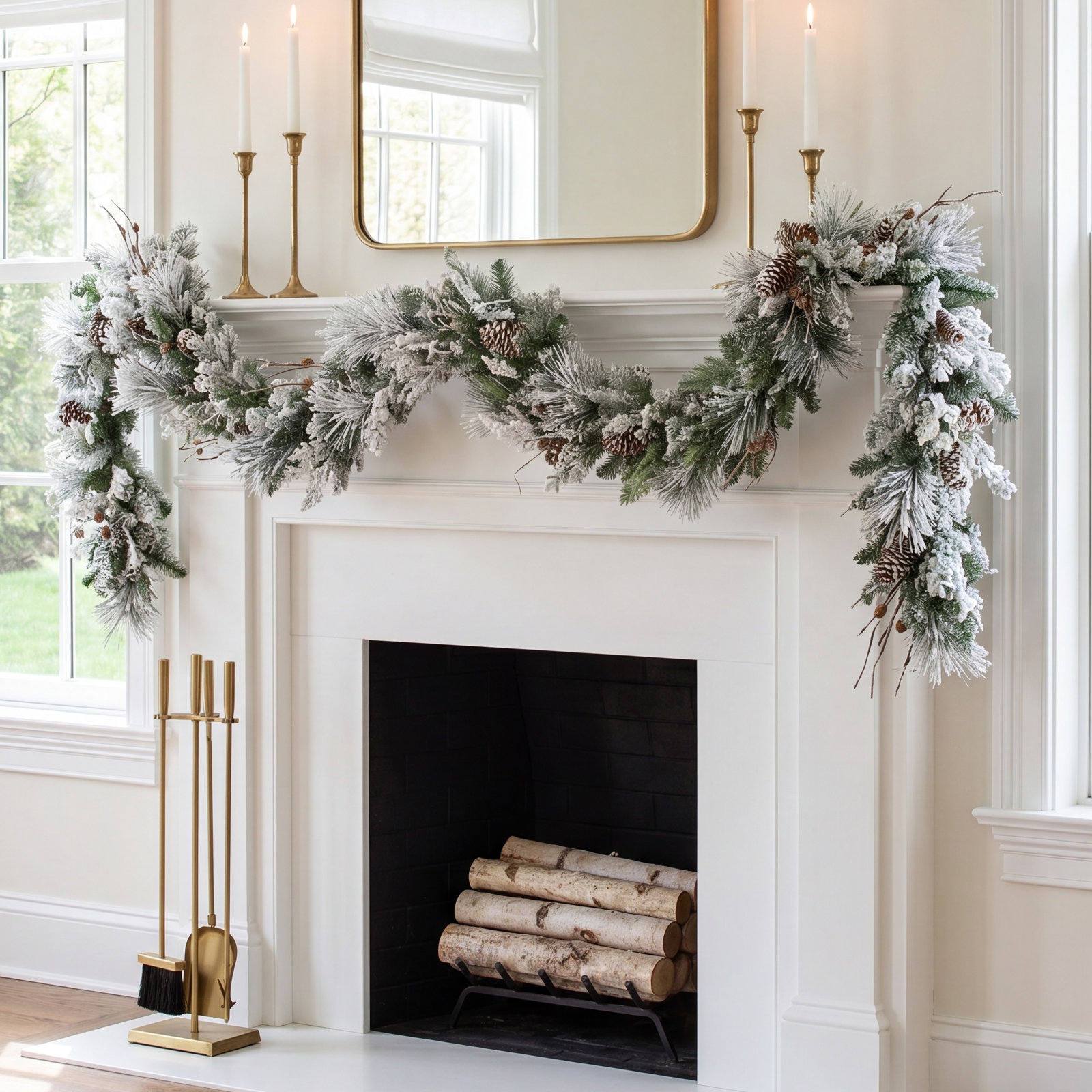 72'' in. Lighted Faux Pine Garland