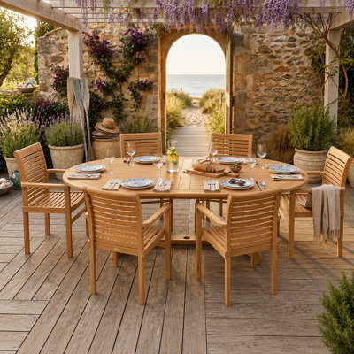 Ensemble repas d'extérieur pliable 7 pièces