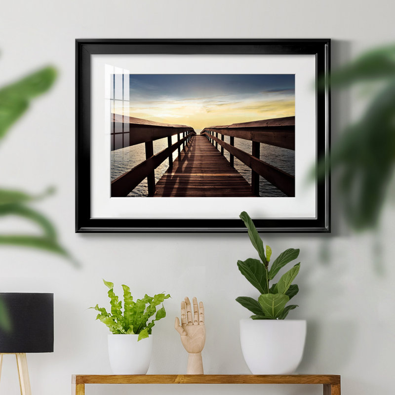 Naples Cove - photographie avec cadre photo, Noir, H 18,5 po x l 24,5 po x P 1,5 po