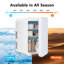 PULUOMIS Mini Fridge 10m³ L Mini Fridge with Freezer-120343377