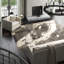 Abstract Area Rug in Charcoal