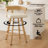 26" Swivel Counter Stool with Solid Walnut Wood Back and Upholstered Seat-412608103-412296050-412297193