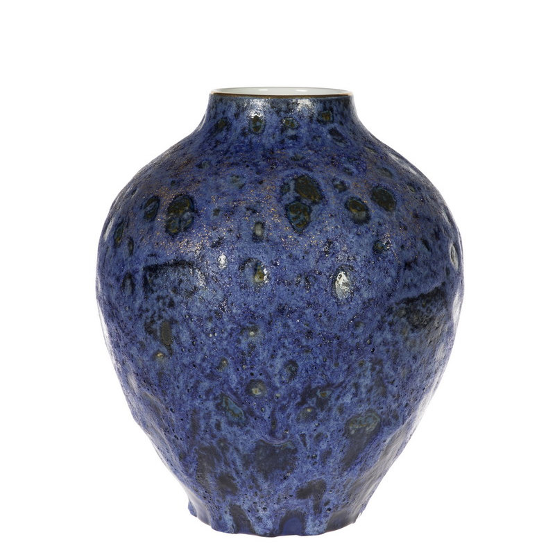 BLUE TEXTURED POT