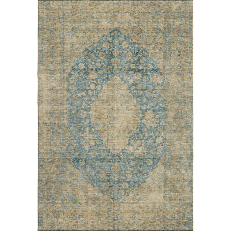 Premium Machine Washable Honig AMF1657 Global Rug