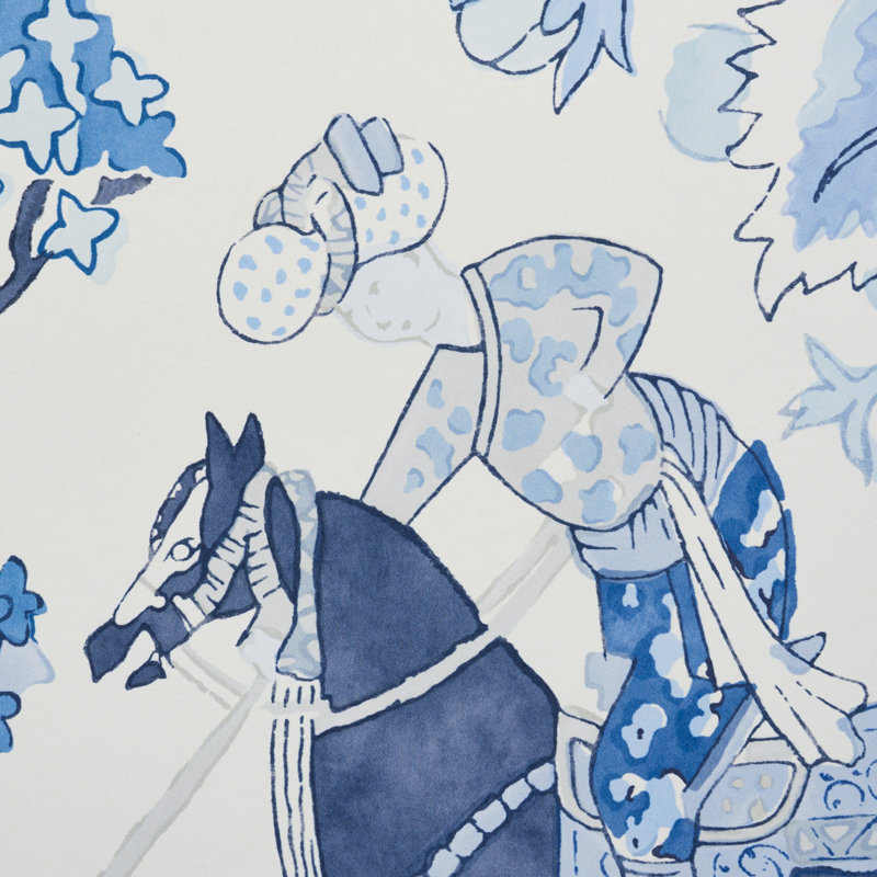Persian Lancers Wallpaper, Porcelain
