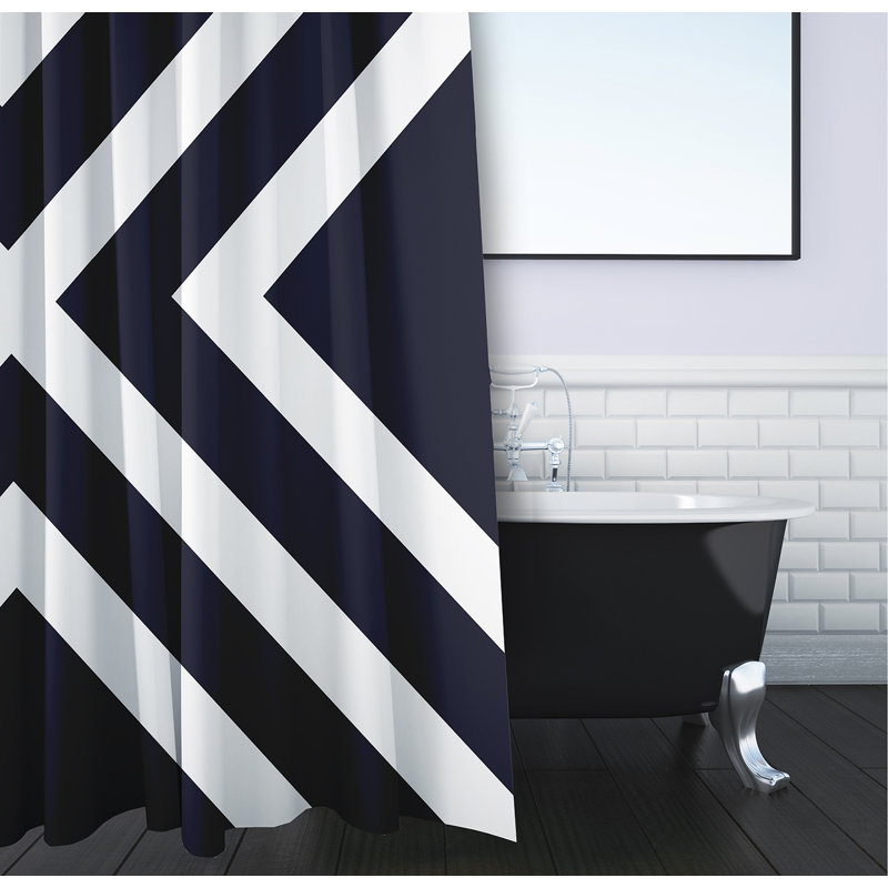 Rideau de douche Lumri, Bleu marine