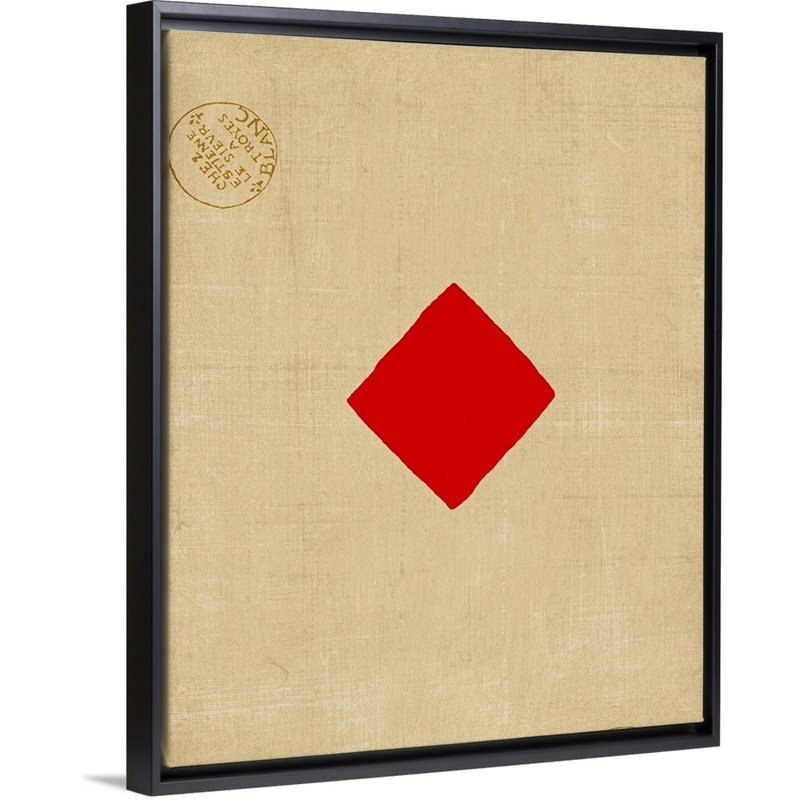 « Small Diamond » par vision studio-impression, Cadre noir, H 22 po x l 18 po x P 1,75 po
