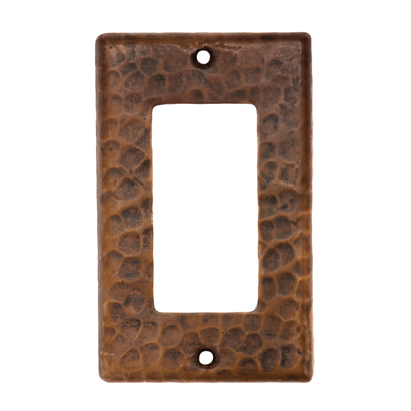 Copper Single Ground Fault/Rocker GFI Switchplate Cover - Quantity 2