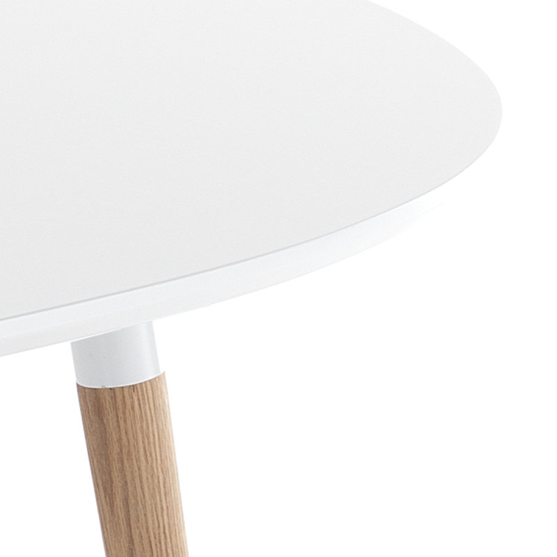 Ahern Extendable Oval Solid Wood Base Dining Table