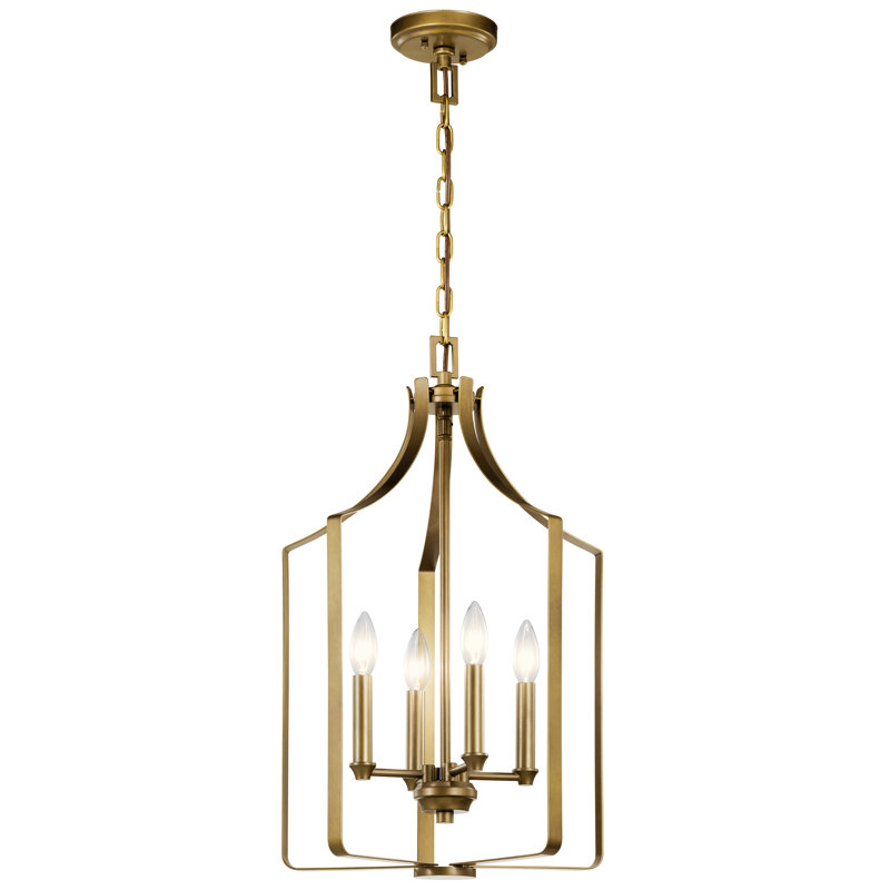 4 - Light Dimmable Geometric Chandelier