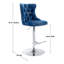 Tabouret de bar pivotant à hauteur réglable Zager-61844858-26442942-61844851