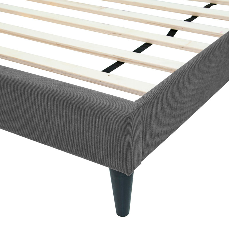 Lit simple, Gris anthracite
