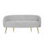 Causeuse de réception en tissu 59,8 po avec table basse et 4 coussins décoratifs Navleen